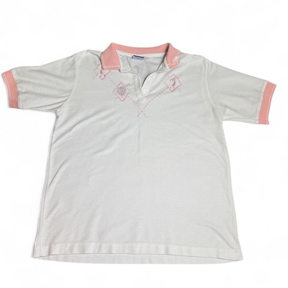 Vintage Embroidered Golf Polo like Shirt